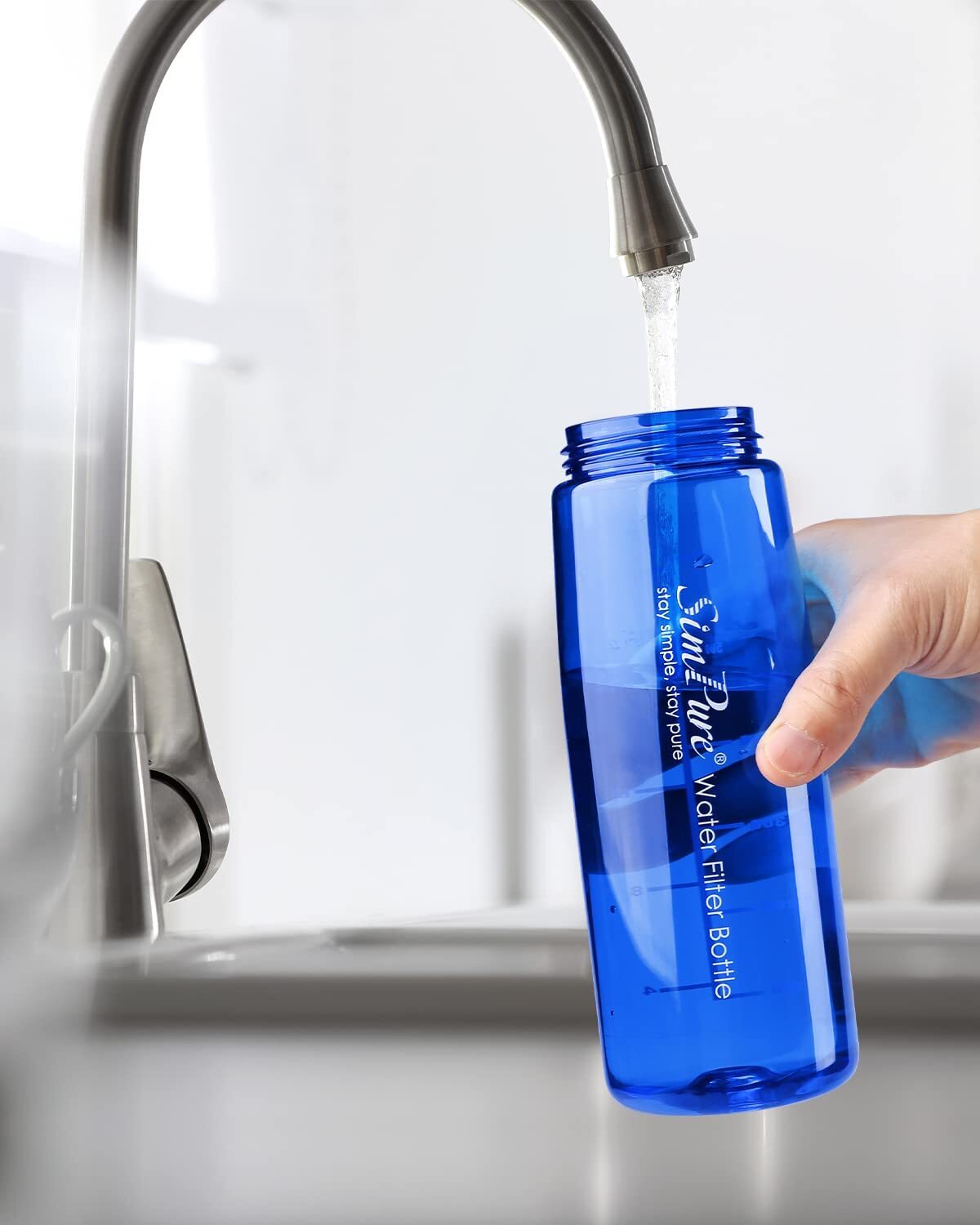 Water Filter Bottles W/Straw Water Filtration Bottle Purifier Outdoor Emergency