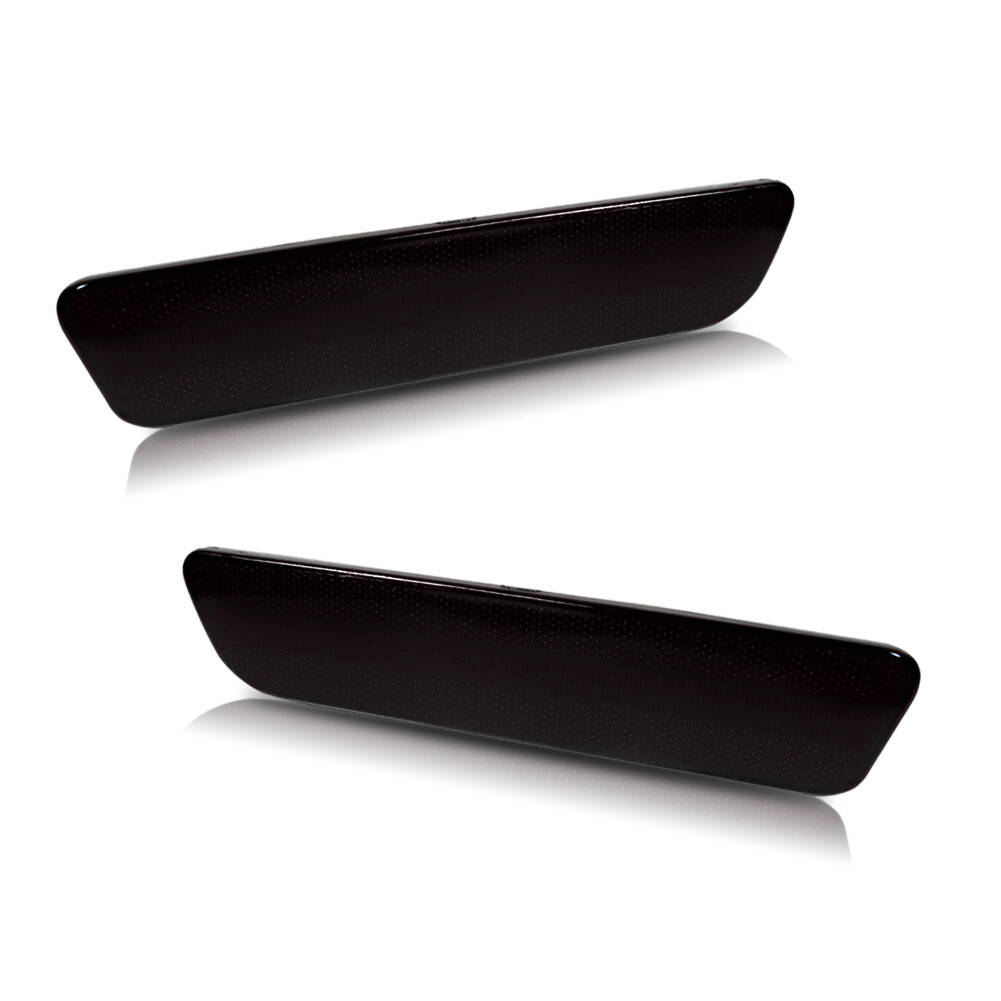 Smoked Rear Bumper Reflector Side Markers Red LED Light For 2005-09 Ford Mustang