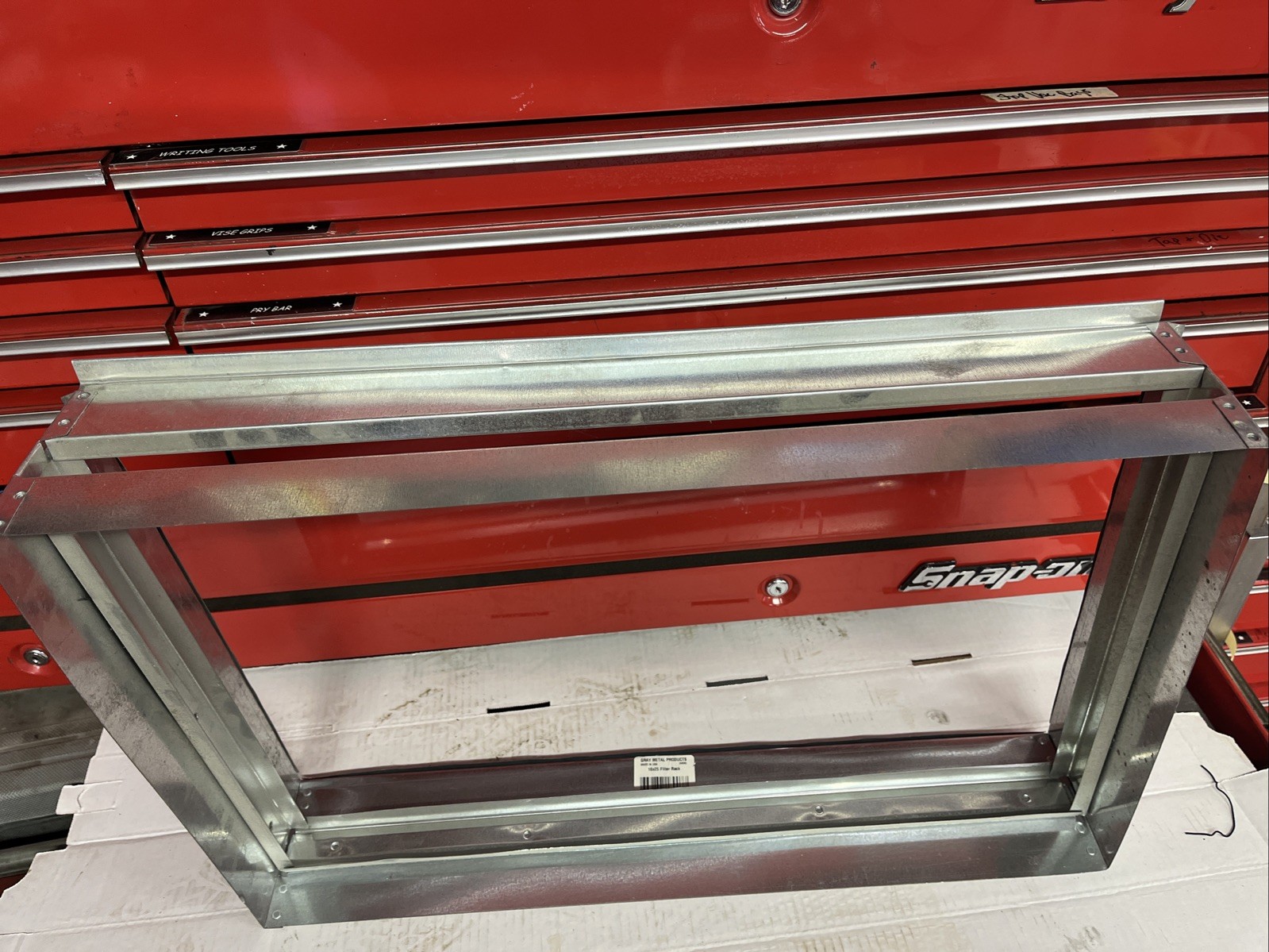 GRAY Manufacturing Duct Filter Rack 16x25"x1"