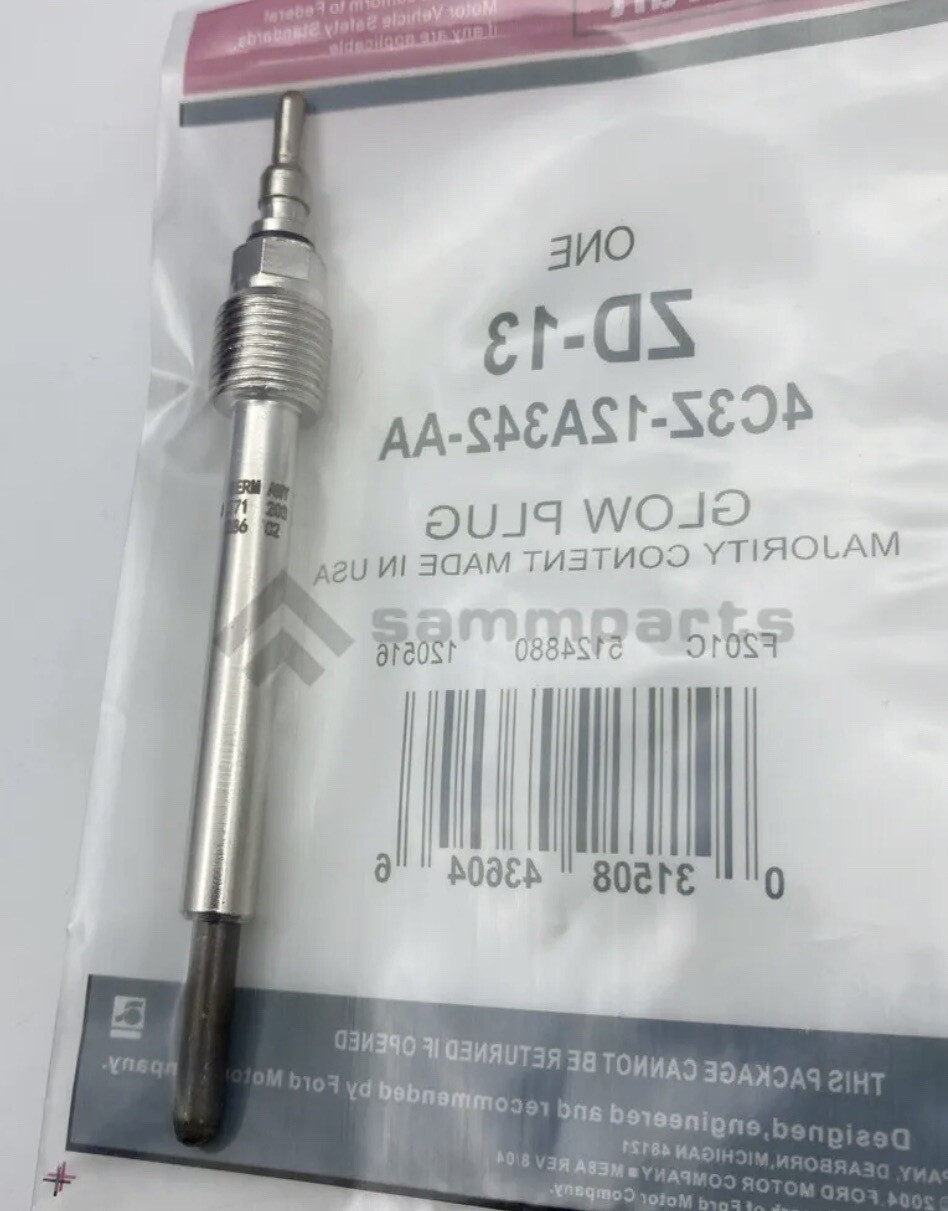 Set of 8 OEM ZD-13 Motorcraft Glow Plugs for 6.0L 2004-07 Ford Powerstroke