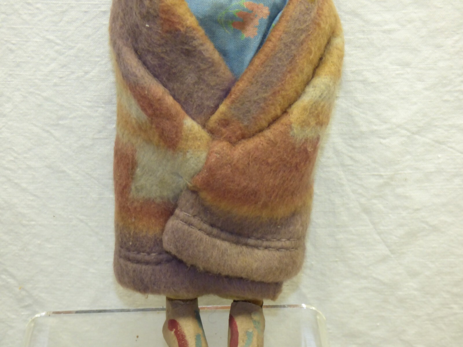 Skookum Dolls 10" Male & 9" Female w/ Taped Feet Side Glancing Eyes Vintage Pair