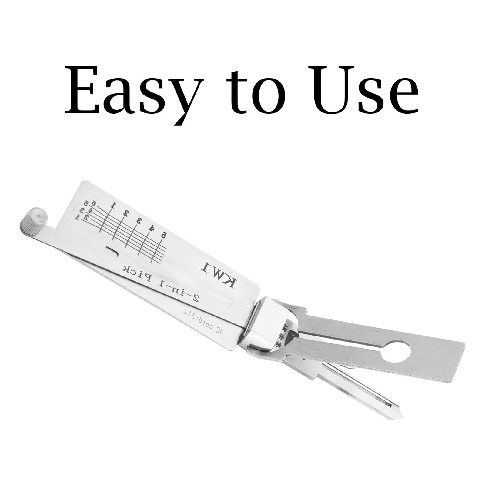 Precision-Hand-Grav-2in1-Pick-Tools 304-Stainless-Steel-Key-Decoder-Model-KW1