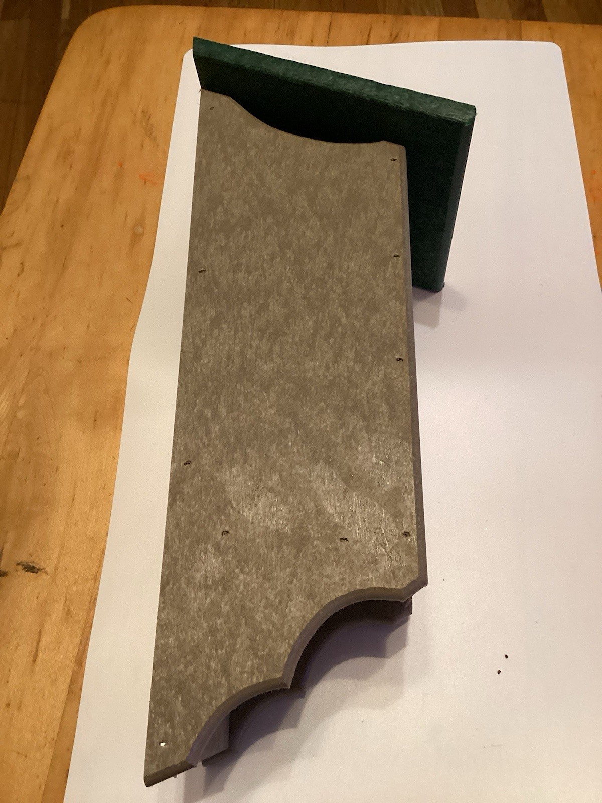 Amish Made Poly Bluebird House /WeatherWood House W/ Green Roof