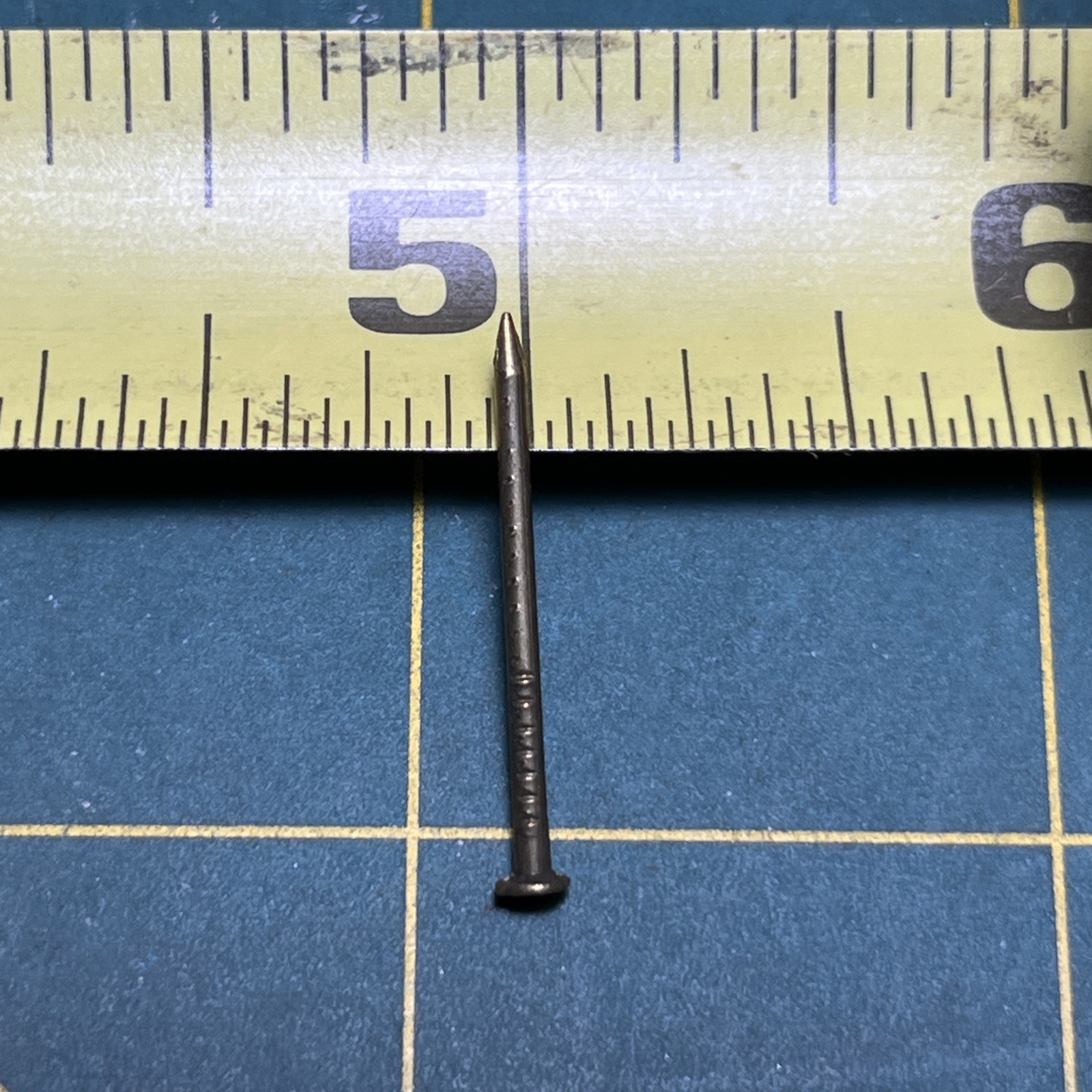 Vintage 100 Marine Grade Bronze Flathead Nails 7/8” Long