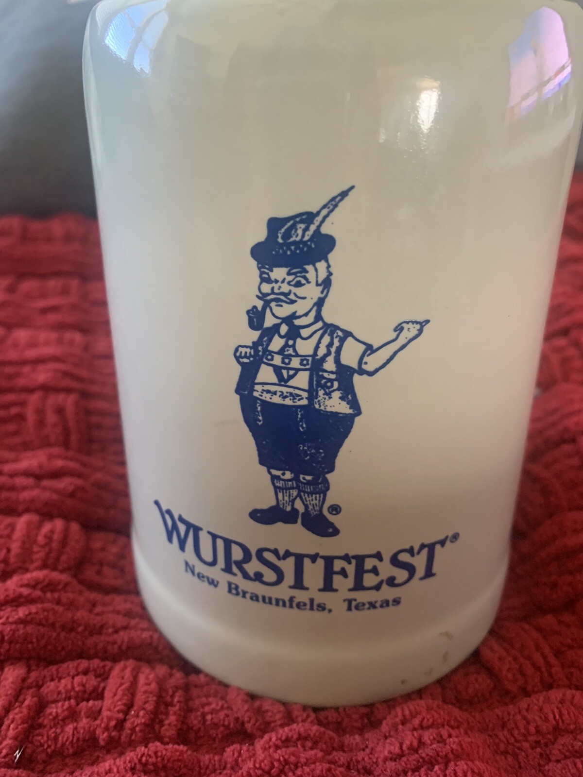 Vintage Wurstfest Mug  New Braunfels, Texas Heavy Beer Stein Excellent Condition