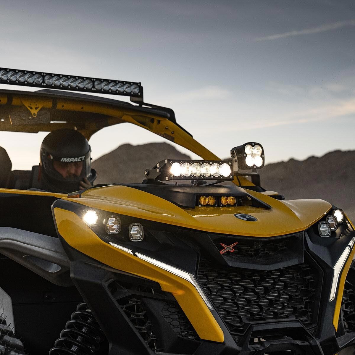 Baja Designs® OnX6+ 10" LED Light Bar Shock Tower Kit for 24+ Can-Am Maverick R