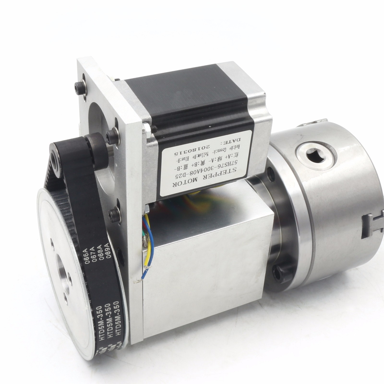 USA｜ Rotary Table A 4th Axis 3 Jaw 80mm Chuck 6:1+Tailstock for Woodworking/CNC