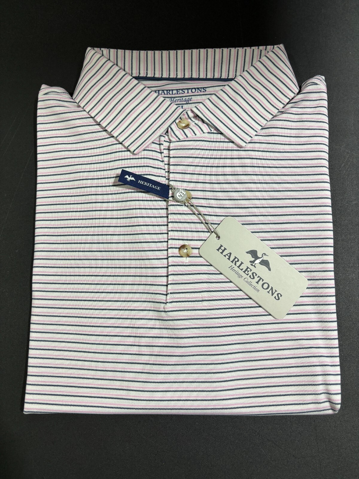 Harlestons The Heritage Wagner Polo Men's Shirt Medium