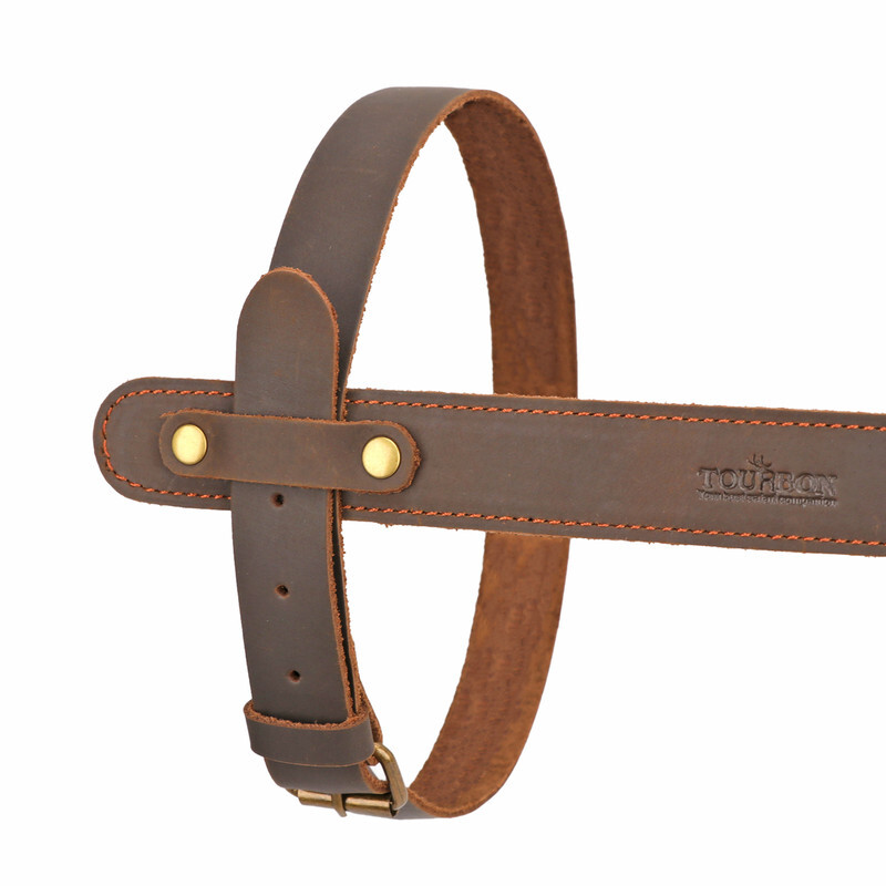 Leather Picnic Motorcycle Blanket Carrying Handle Belt Bedroll Strap Adjustable