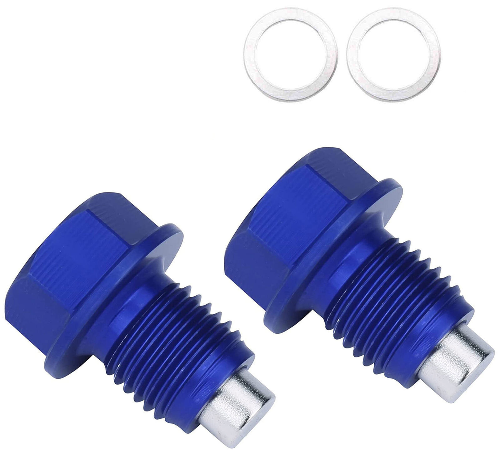 2PCS M14x1.5 Car Universal Engine Magnetic Oil Drain Plug Screw Nut Bolt Sumps