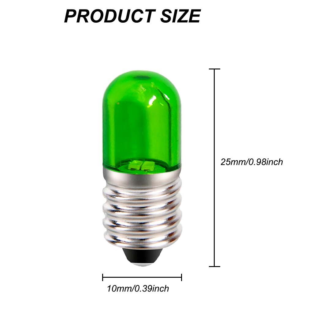 New Styles！Red & Green 12-18V Screw Base LED Bulb for American Flyer Accessories