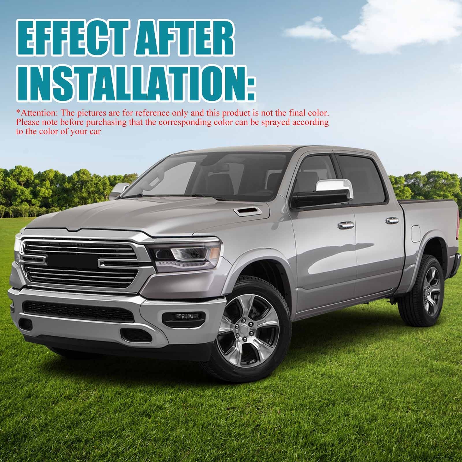 Steel Front Bumper Face Bar For 2019-2023 RAM 1500 Chrome CH1002407