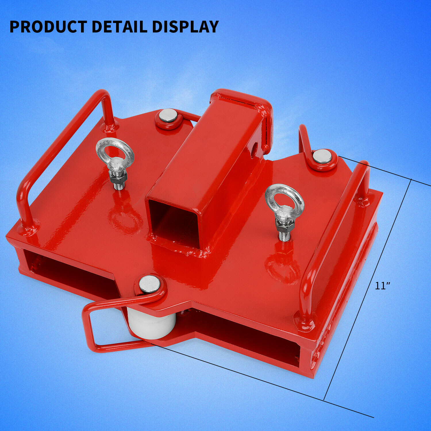 2" Trailer Hitch Receiver Dual Pallet Fork Forklift Towing Adapter Attachment