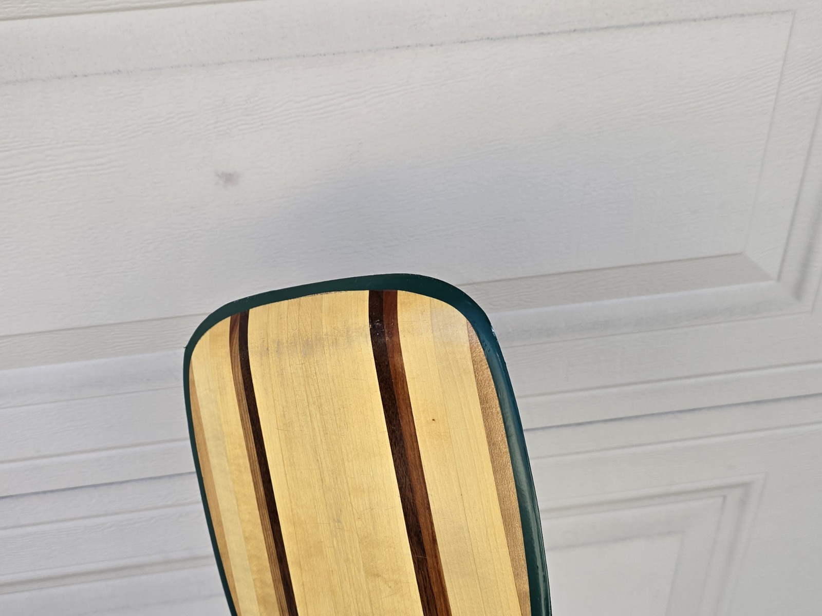 *RARE* MUDBROOK PADDLES WI, USA Wood Angled Outrigger Canoe Paddle 52"x9"