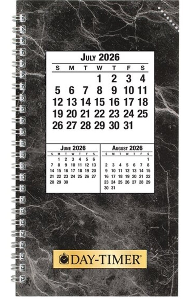 Day-Timer Jul26–Jun27, 2-Page/Day Planner Refill Pocket 3-1/2 x 6-1/2" +Extras