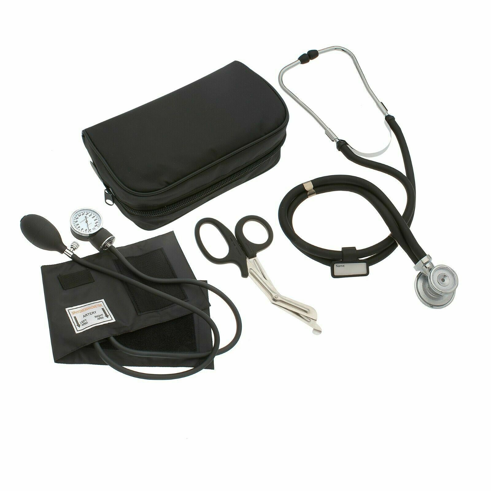 Complete Nurse Diagnostic Kit Blood Pressure Monitor,Stethoscope,Otoscope,+ More