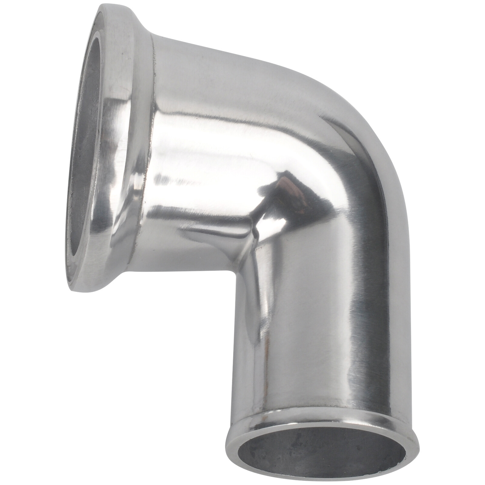 For SBC BBC Chevy 327 350 454 90° Polished Swivel Water Neck Thermostat Housing