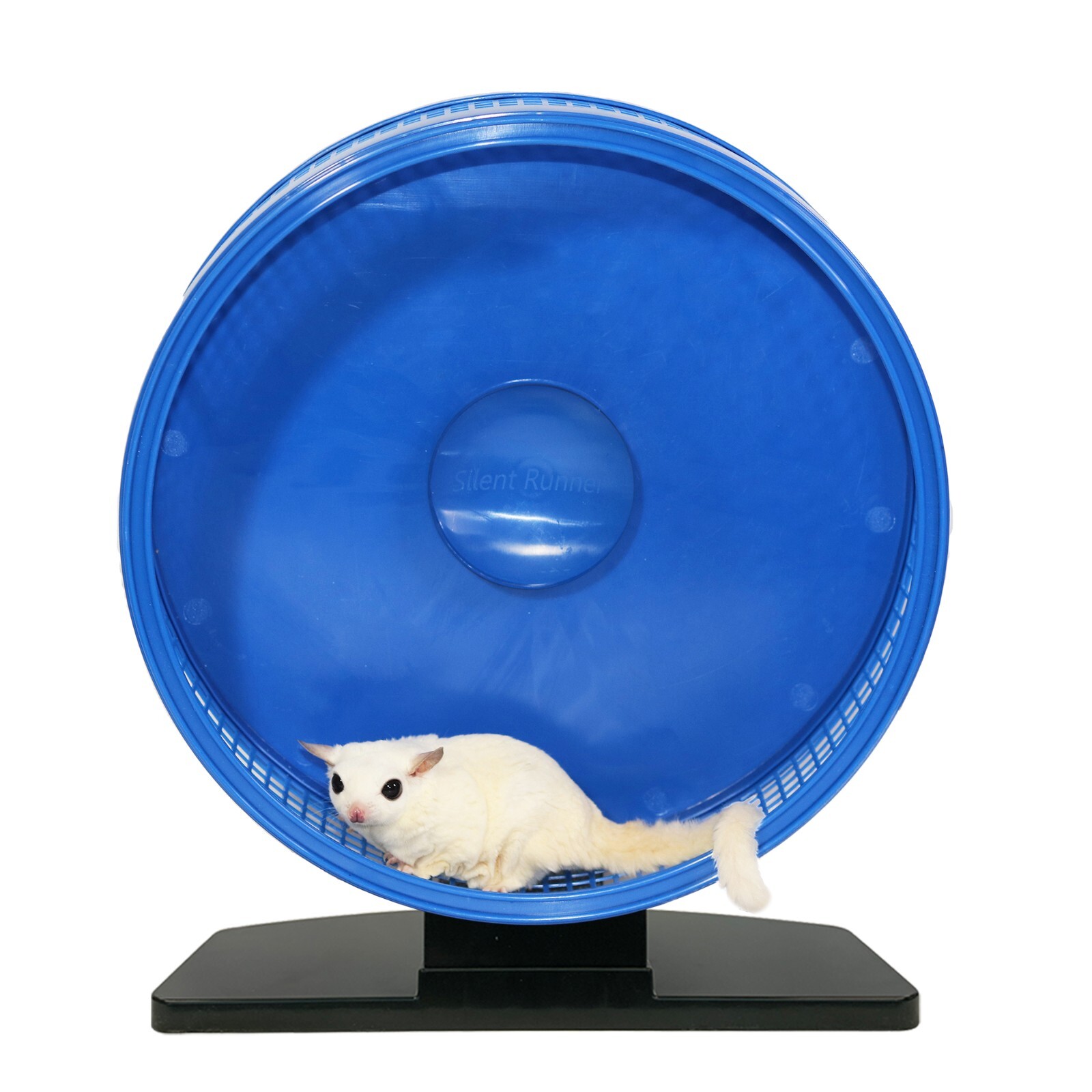 Silent Runner Pro Blue - Durable Pet Exercise Wheel with Cage Attachment