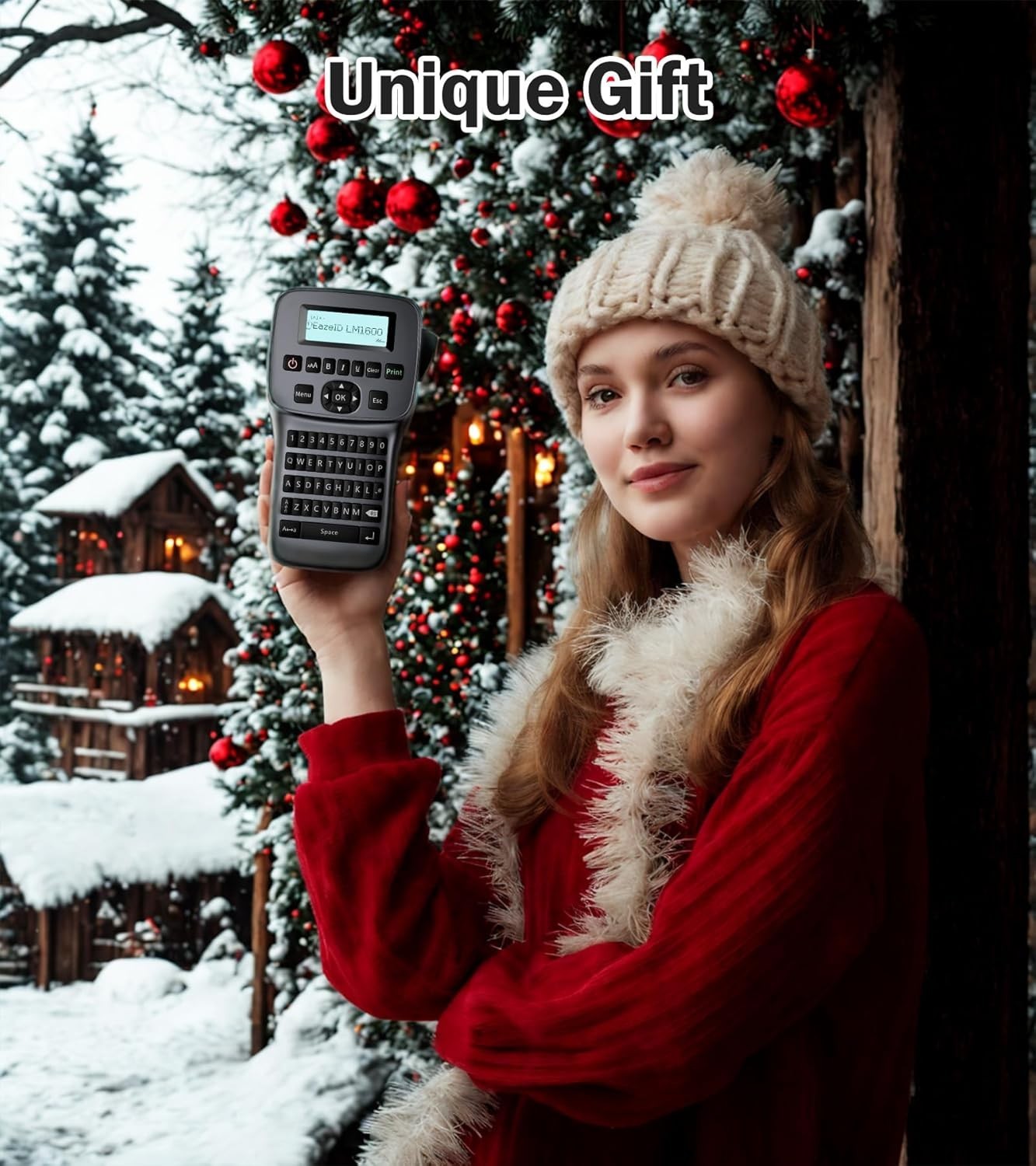 Bluetooth Label Maker Machine Handheld with Backlit Screen Compatible with DYMO