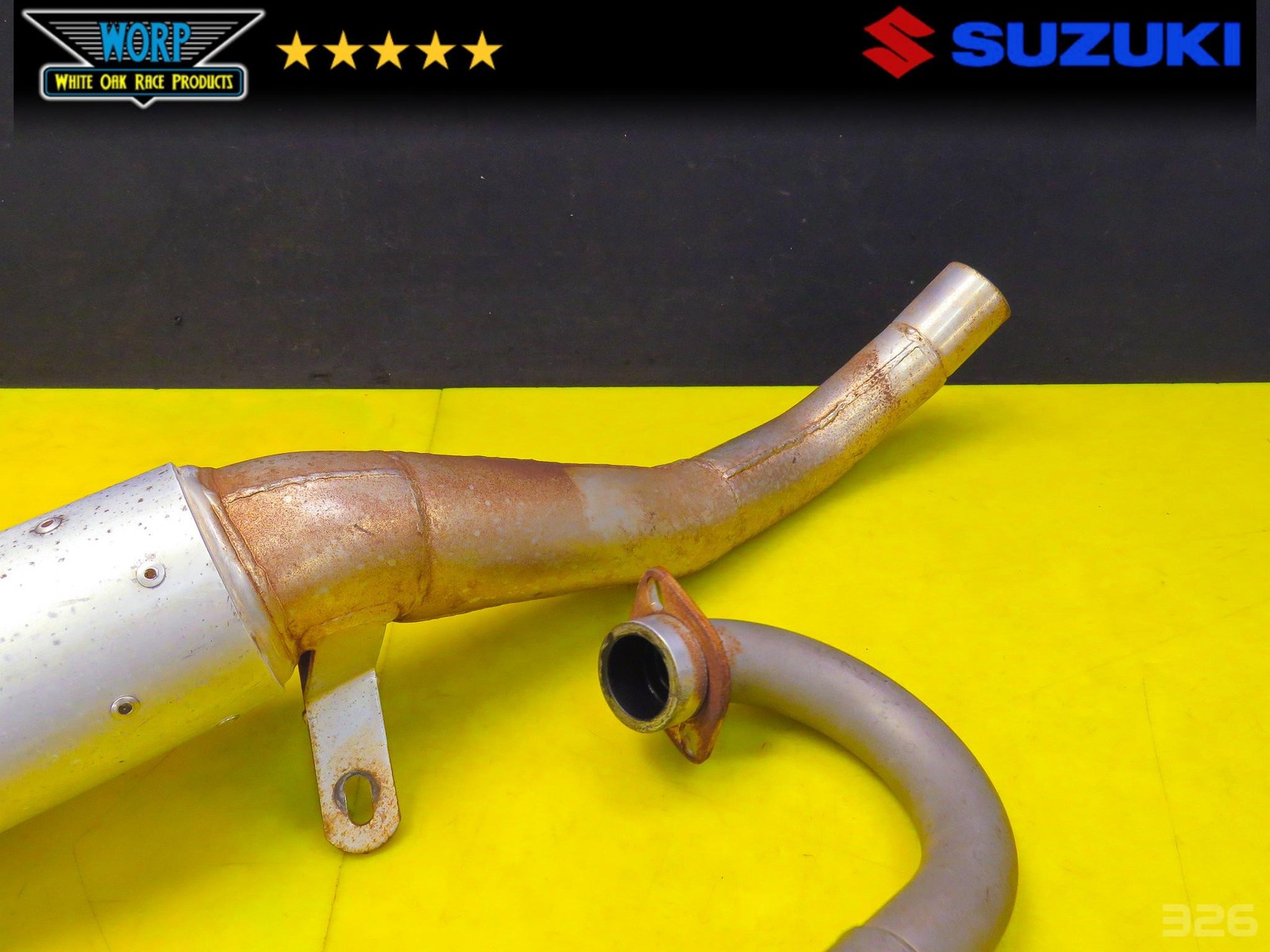 2003 SUZUKI QUADSPORT LTZ400 KFX DVX CT RACING SUPERTRAPP STYLE EXHAUST MUFFLER