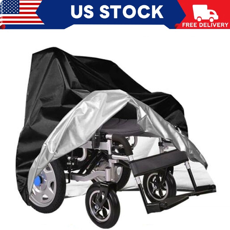 Waterproof Wheelchair Storage Cover For Electric Wheelchairs 210D Oxford Cloth