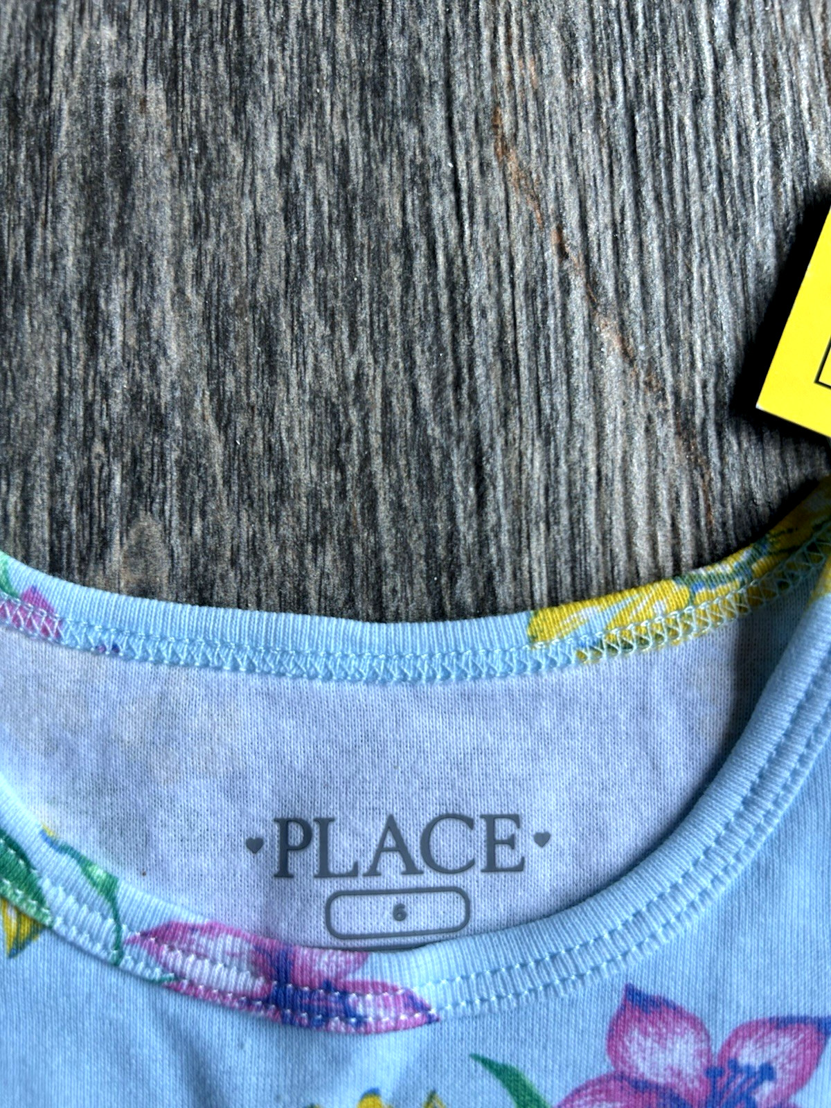 Children's Place Girl's Size 6 Flowered "Beautiful" Short Sleeve Long Pant Set