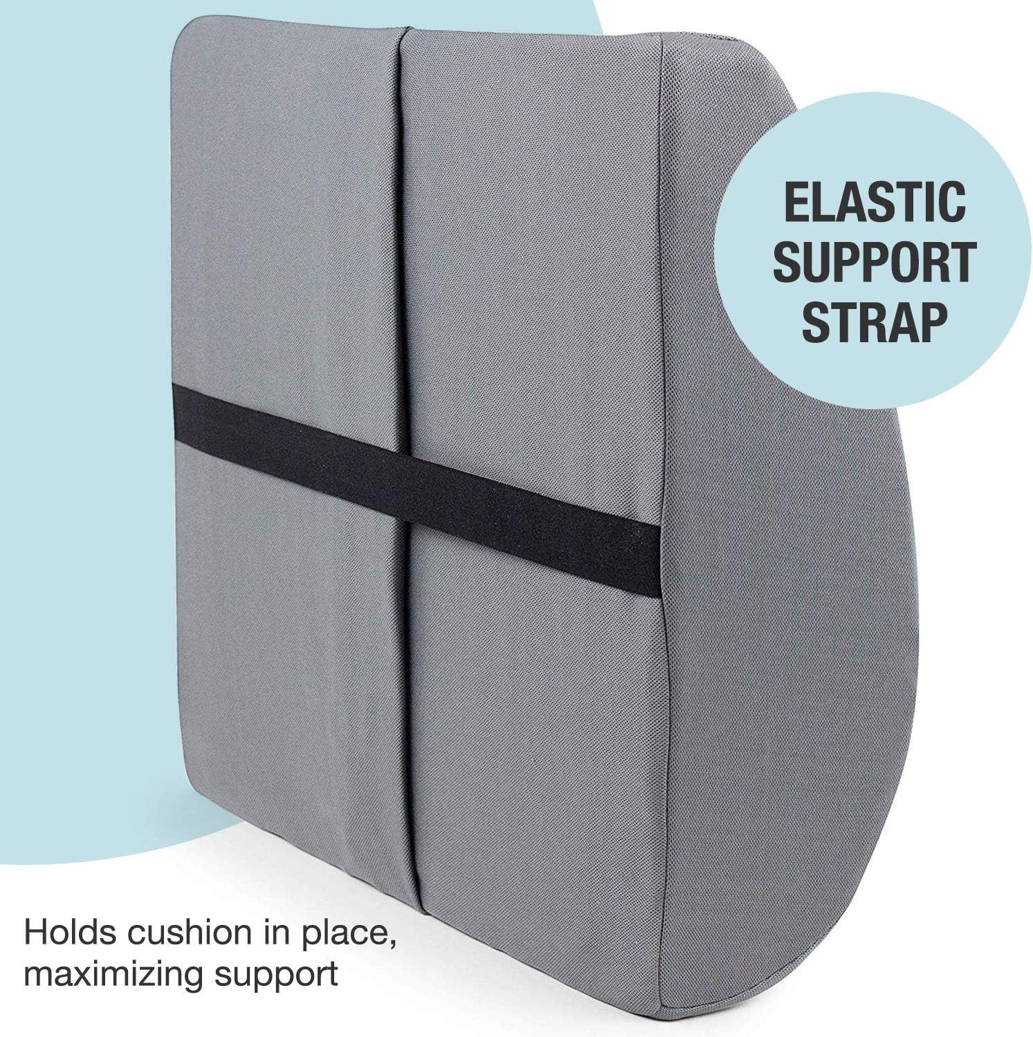 DMI Lumbar Support Pillow for Chair to Assist with Back Support 14x13x5