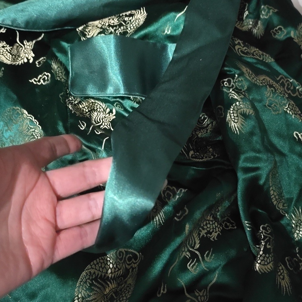 Mens Vintage Chinese Belted Robe [Silk] Size 46 Great