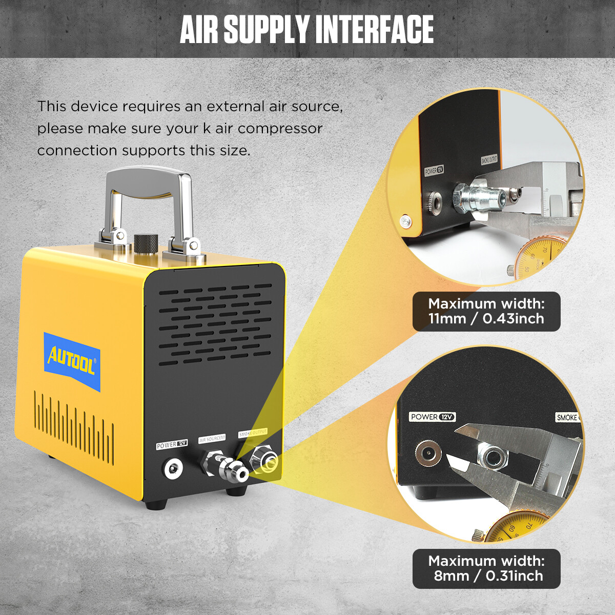 Automotive EVAP Smoke Machine Diagnostic Pipe System Vacuum Leak Detection Test