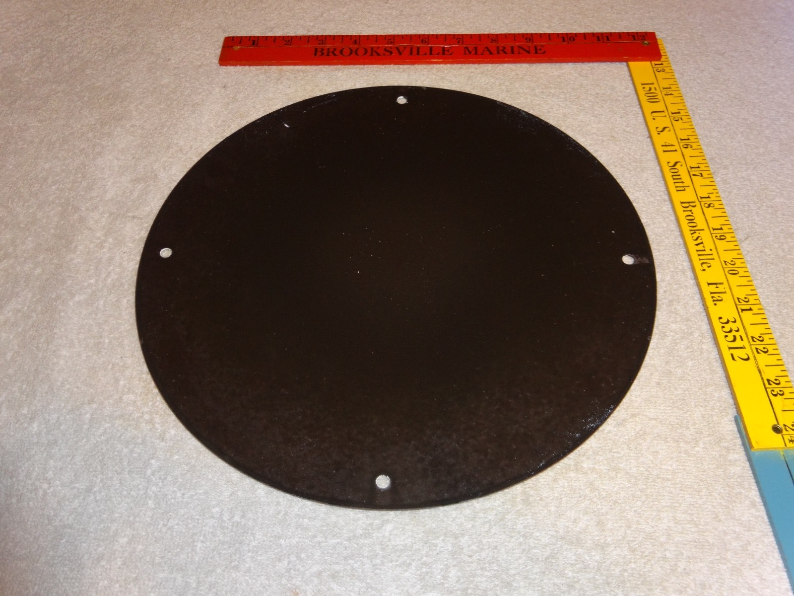 VINTAGE 56 REDDY KILOWATT ELECTRIC SCOOTER 11 3/4" PORCELAIN METAL GASOLINE SIGN