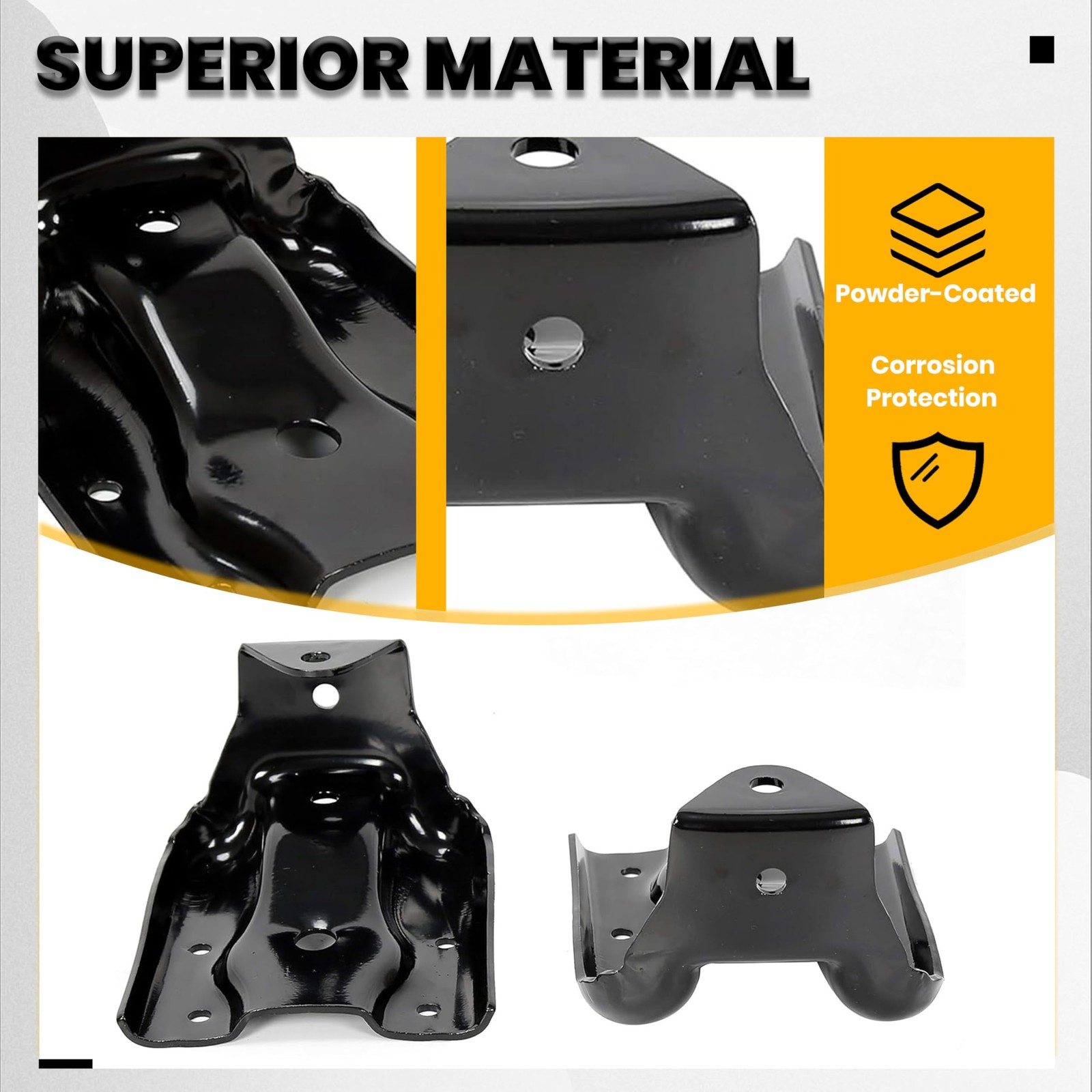 Rear Leaf Spring Hanger Set Compatible with 1999-2015 Chevy Silverado GMC Sie...