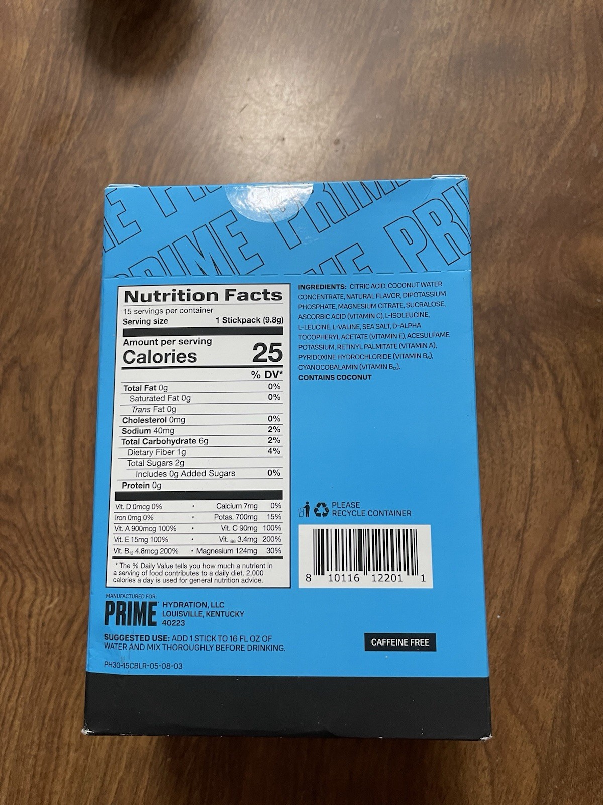 Prime Hydration Sticks Huge Lot Of 100 Blue Raspberry