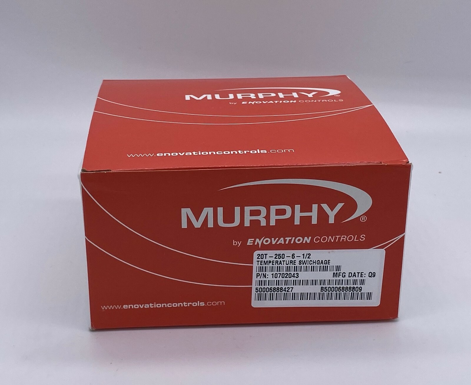 6FT MURPHY 20T-250-6-1/2 250 DEGREE TEMPERATURE GAUGE FOR EQUIPMENT & CHIPPERS