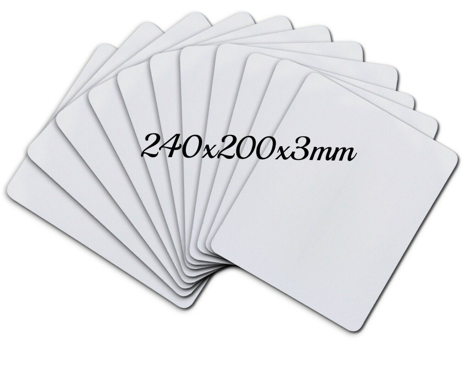 Bulk A-SUB Sublimation Blank Mouse Pad White 66 Ct 3mm Gaming Mousepad 9.4"x7.9"