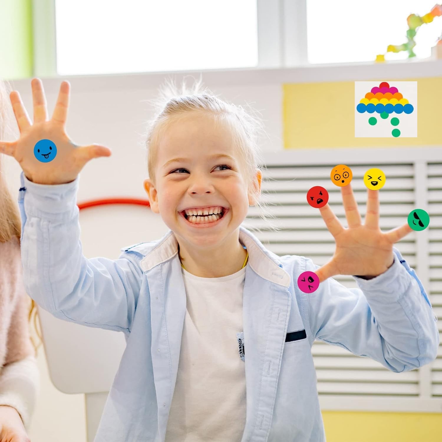 1000Pcs 1 Inch White Circle Dot Sticker Round Coding Labels 1 inch,