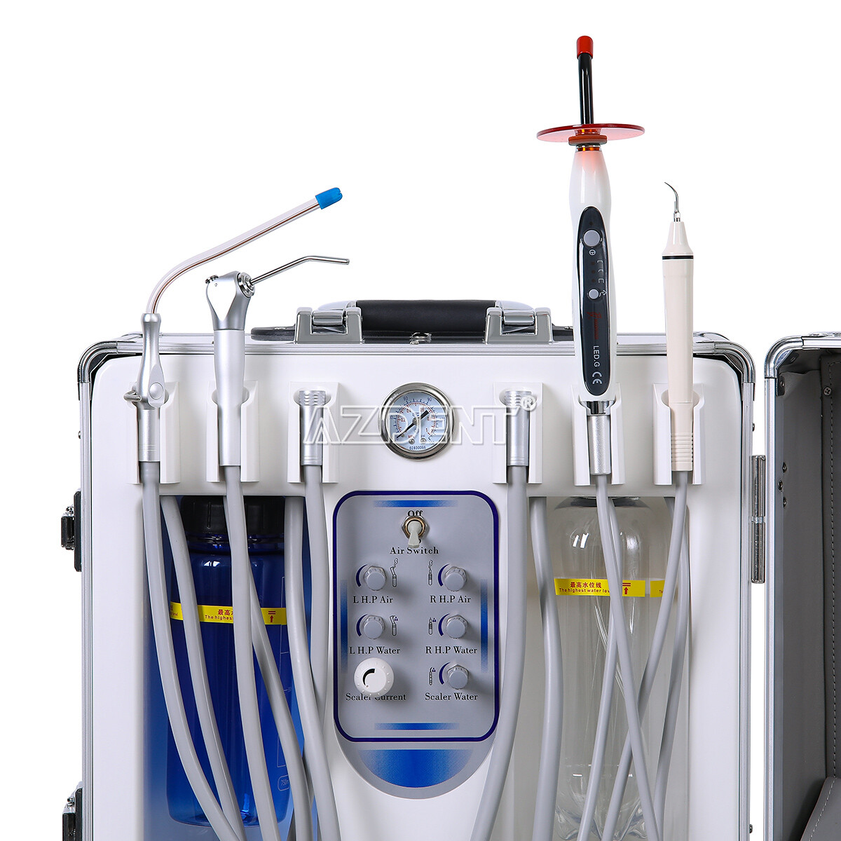 Portable Dental Delivery Unit Treatment Syringe Suction Turbine /Folding Chair