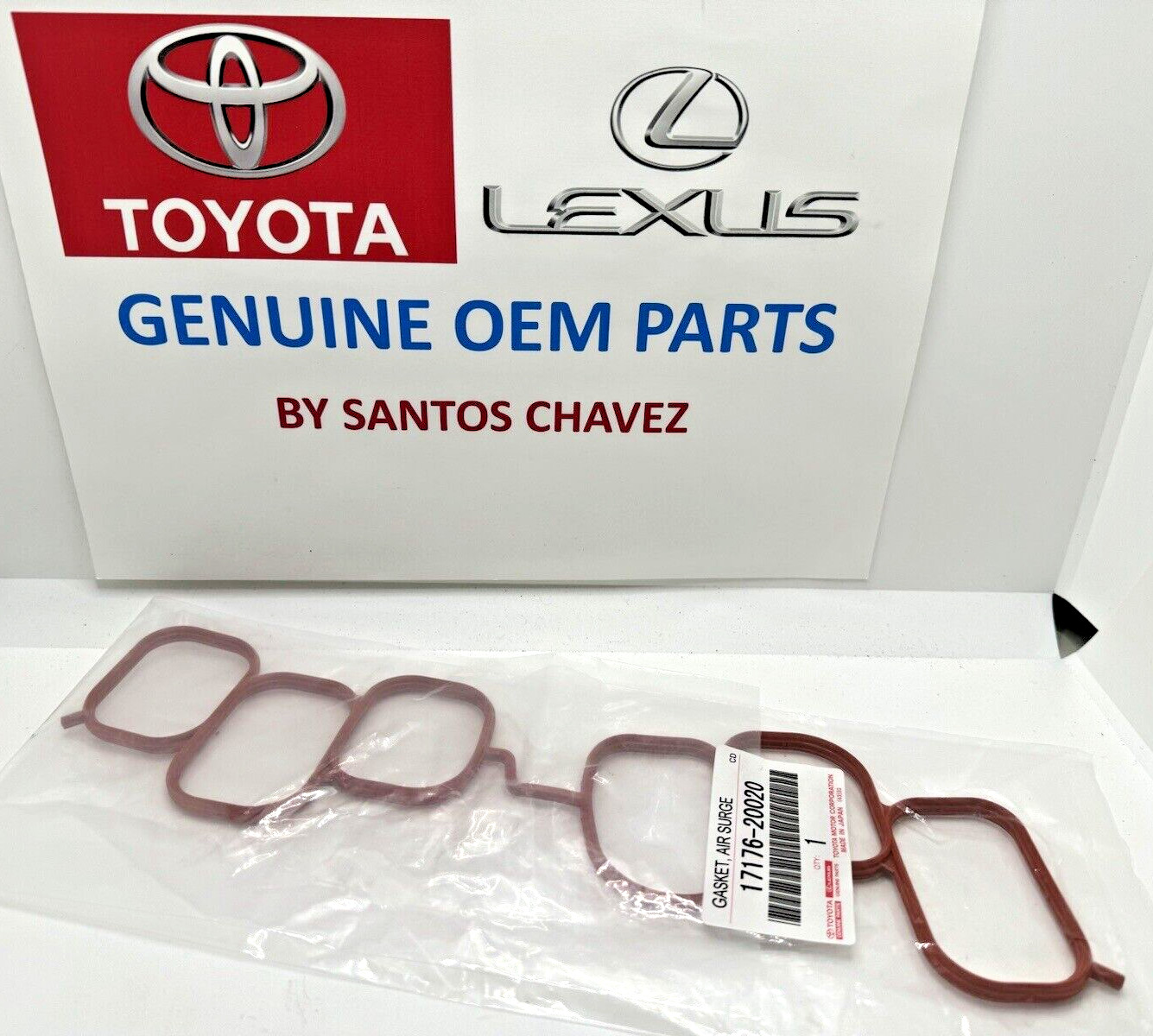2004-2010 Toyota INTAKE MANIFOLD PLENUM GASKET GENUINE OEM PART 17176-20020