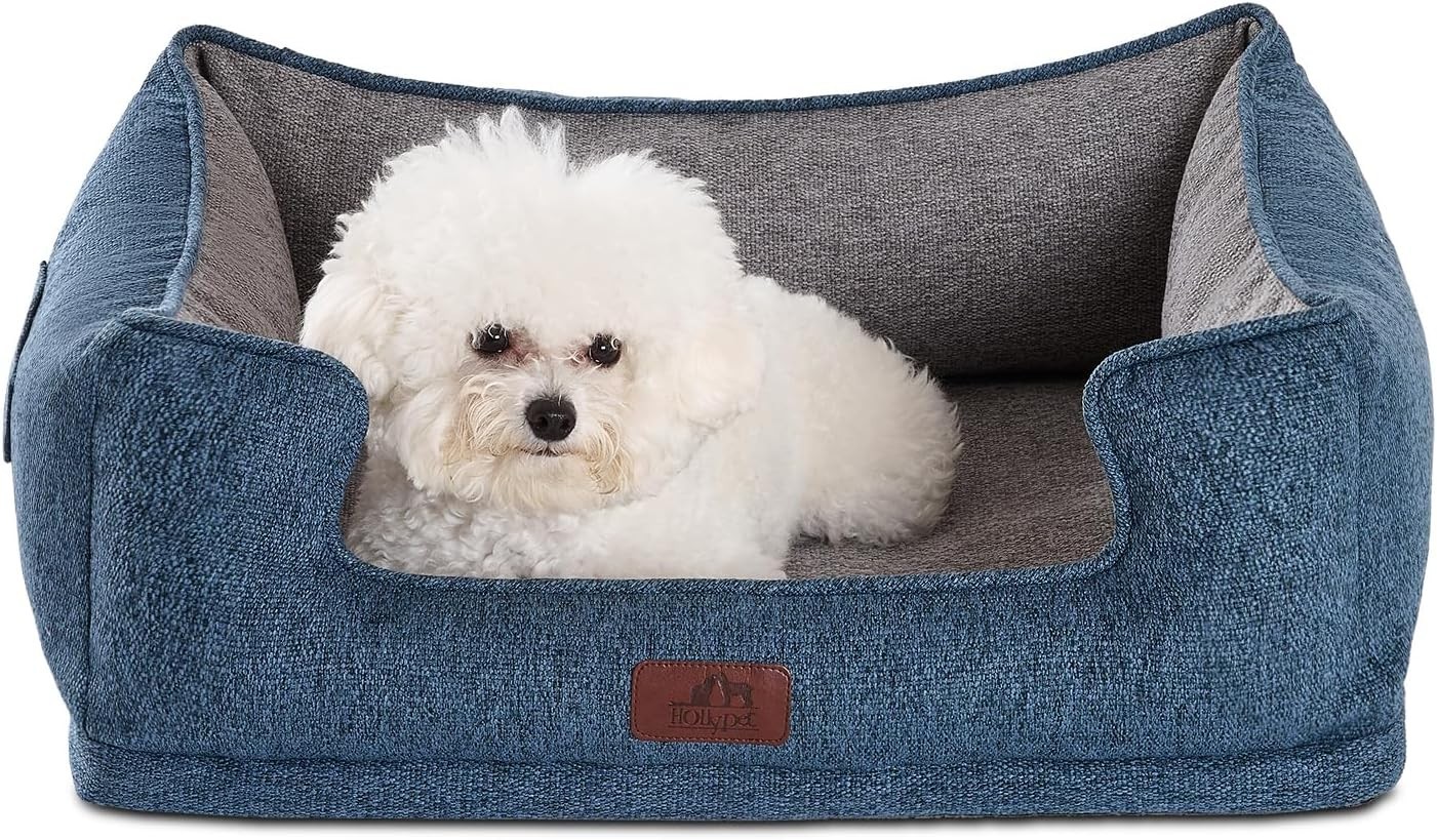 Dog Bed for Large Medium Small Dogs/Puppy, Rectangle Washable, Orthopedic, Soft