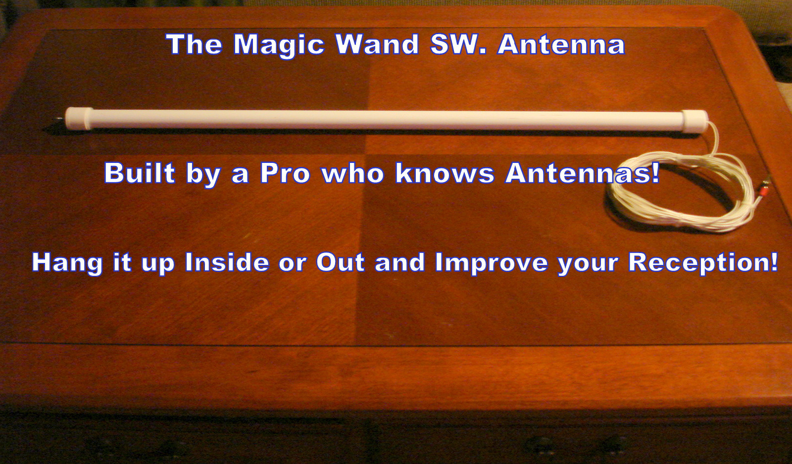 SUPER MAGIC WAND II SHORTWAVE-MW, ANTENNA, SWL! Hang & Play!Listen to the World!