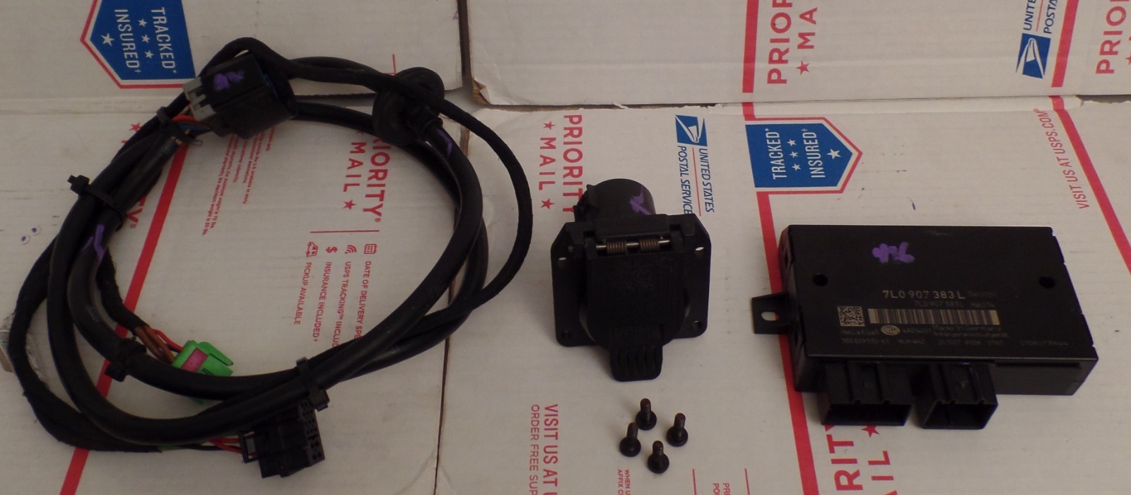 2003-2010 PORSCHE CAYENNE VW TOUAREG TRAILER TOW HITCH CONTROL MODULE & WIRING