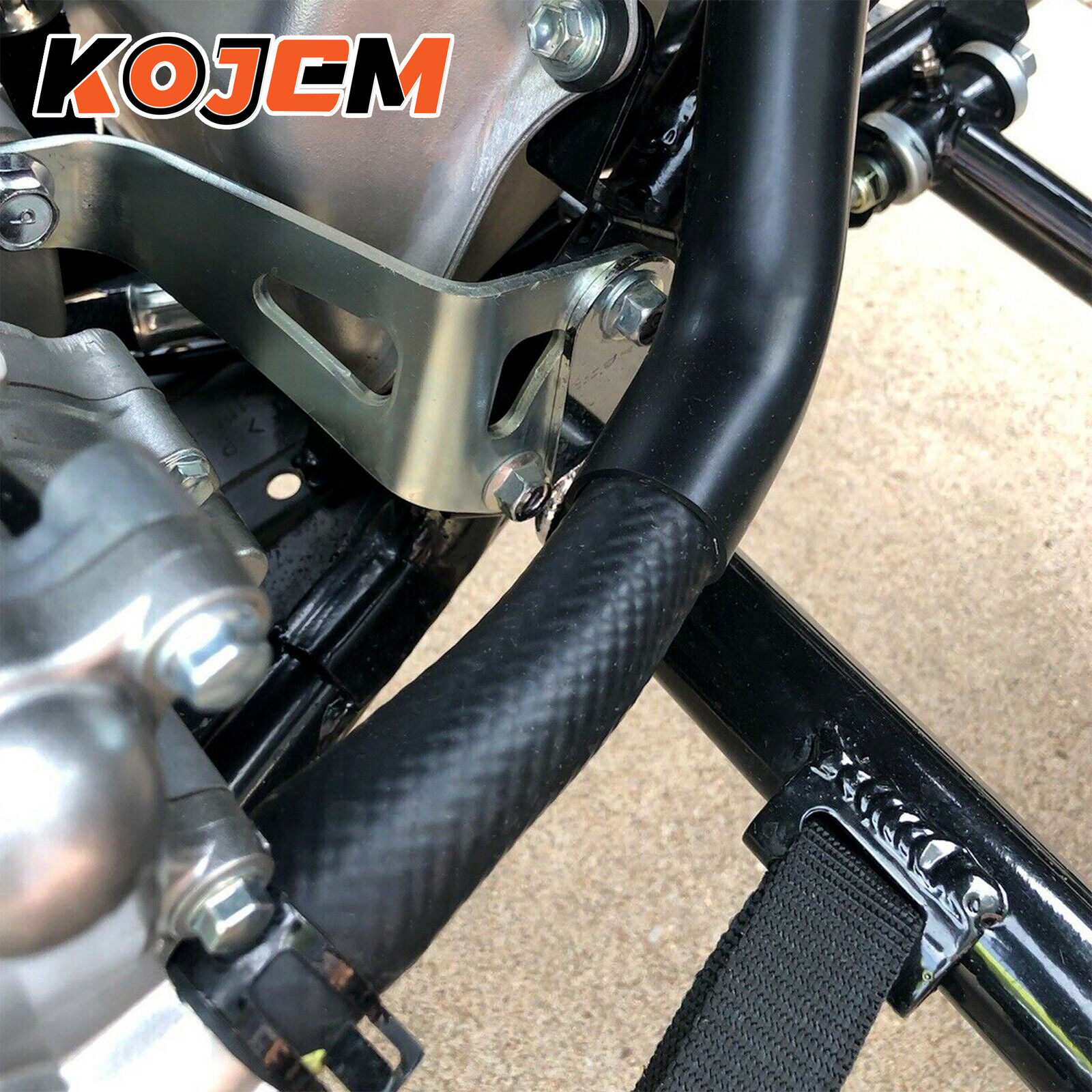 Nerf Bars For Yamaha Raptor 700 YFM 700 YFM700R Black W/ Black Net All Years