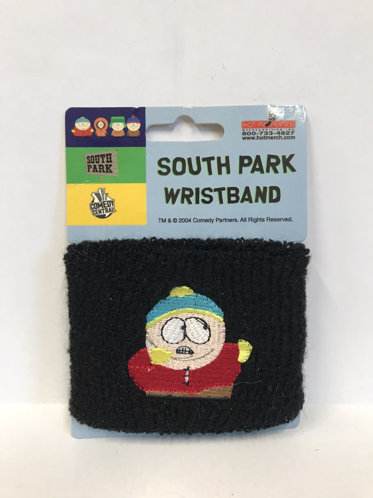 Sweatband Wristband - South Park Black Cartman Cartoon NEW Licensed