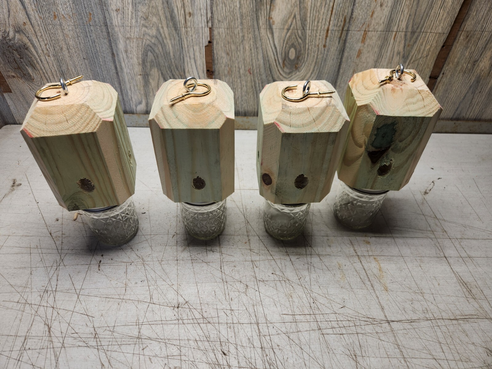 lot of 4 carpenter bee traps