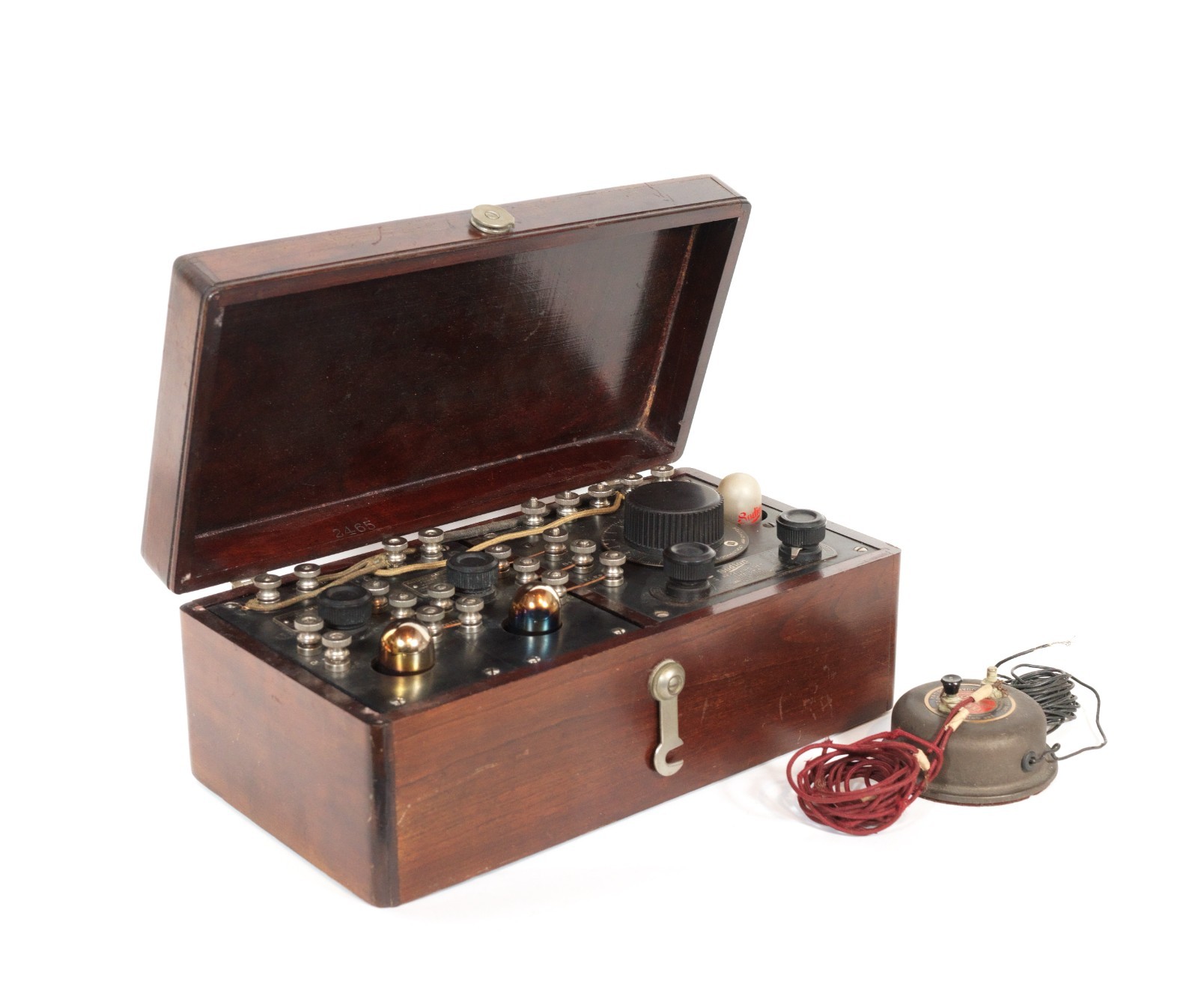 Near Mint 1923 Sodion DR-6 Radio w/Amps, Antenna, Rainbow Tubes & S-13 * Works