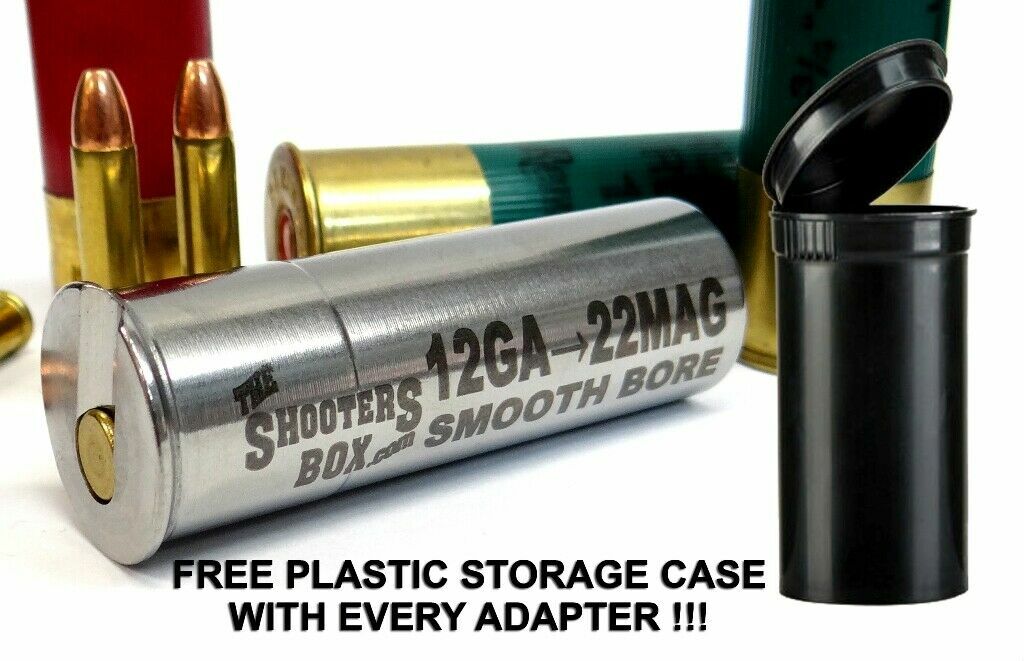 12GA to 22 Magnum SMOOTH BORE - Shotgun Adapter - Stainless - Free Ship & Case!