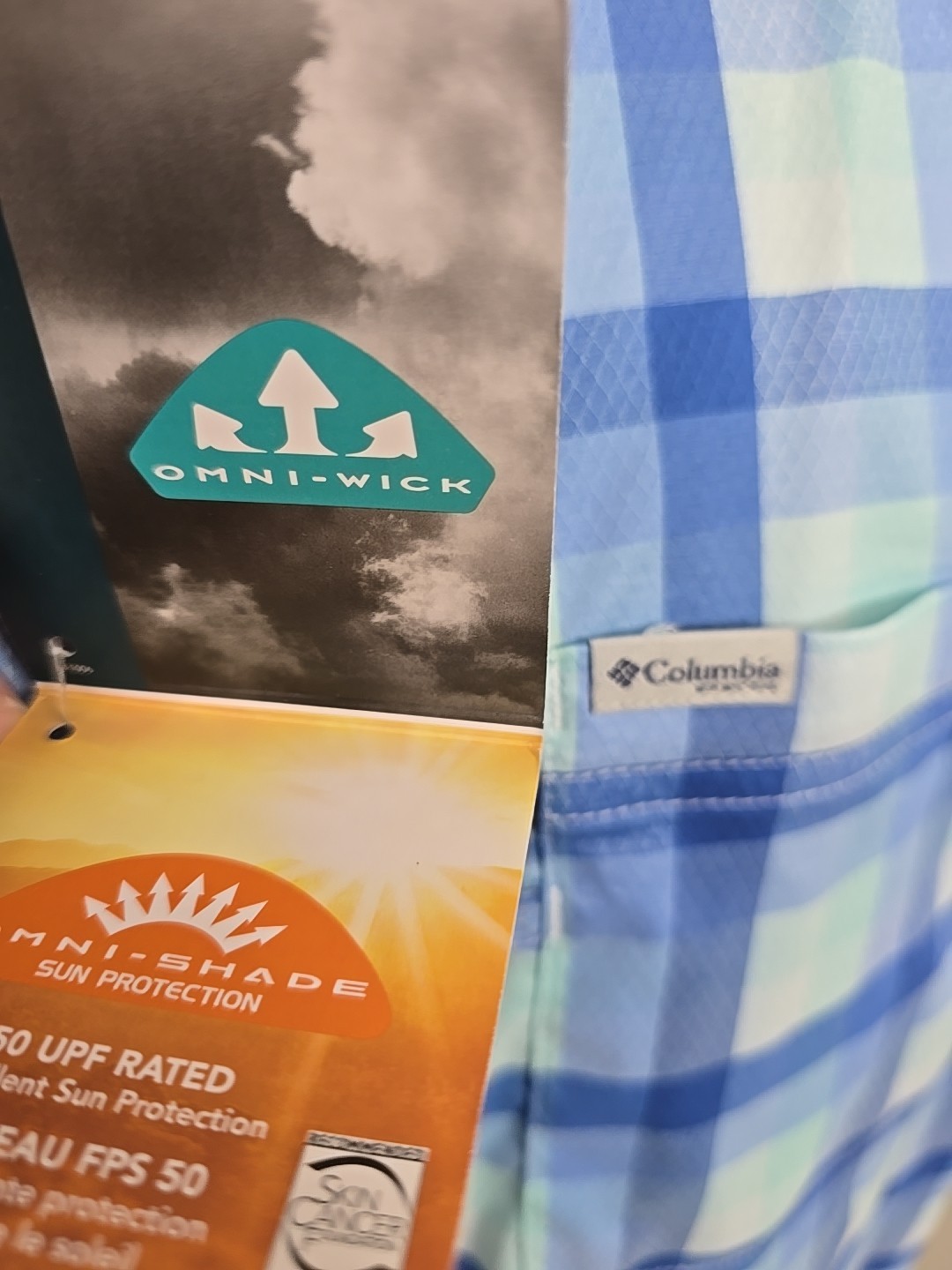 Columbia Super Bluefin Winds Camp Shirt XL New With Tags