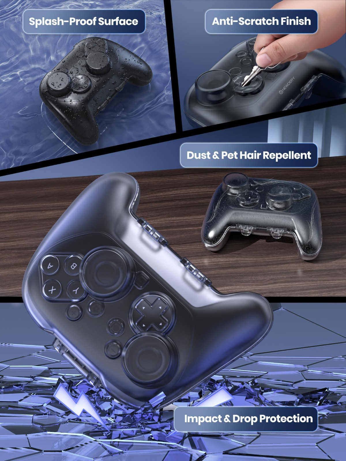 Protective Case for Nintendo Switch 2 Pro Controller Hard Carrying Case Travel