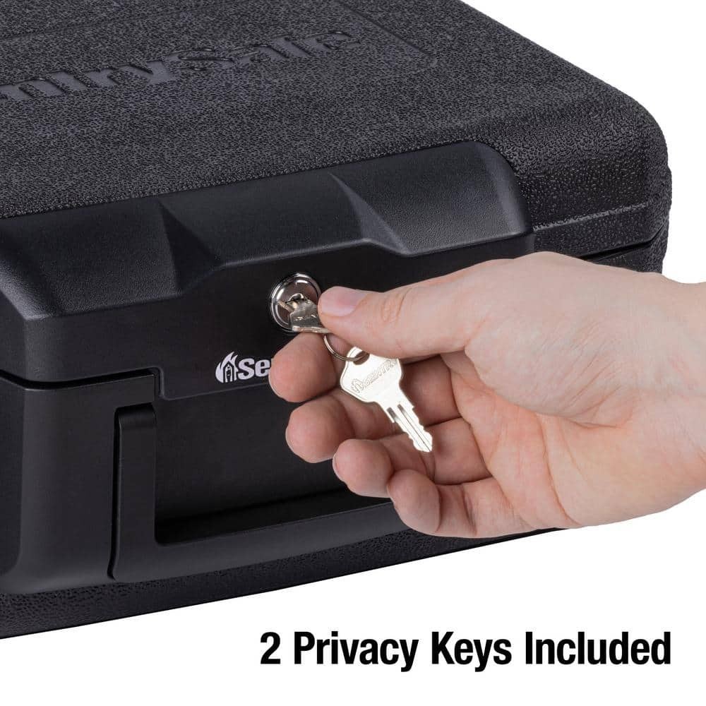 Fireproof Sentry Box Key Lock Important Document Money Safety Storage Chest Box