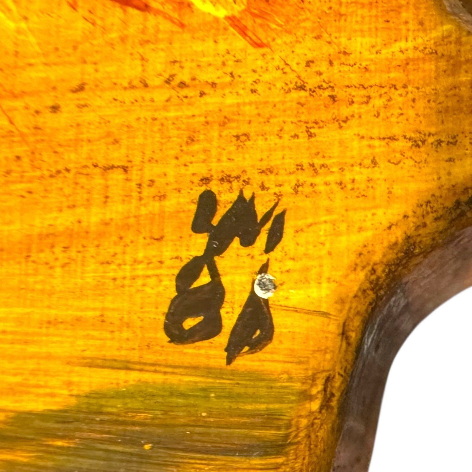 Vintage 80s Wooden Hen Wall Art Anamorphic Animals Pair Glazed Hand Painted