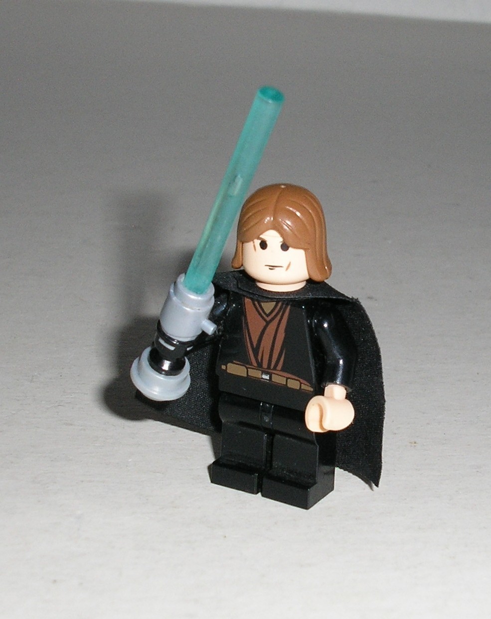 Lego Star Wars ANAKIN SKYWALKER w/ Light-up Lightsaber Minifigure 7257 (Works!)